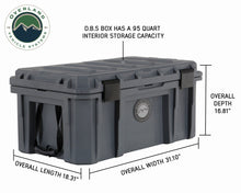 Load image into Gallery viewer, OVS-DBS Dark Grey Dry Box With Drain, And Bottle Opener
