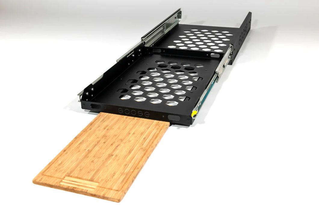 Goose Gear- Solo Fridge Slide with cutting board attachement.