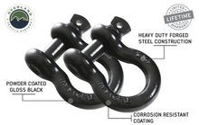 Load image into Gallery viewer, OVS - Recovery Shackle 3/4&quot; 4.75 Ton Black
