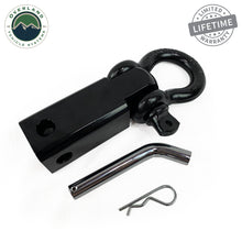 Load image into Gallery viewer, OVS - Receiver Mount Recovery Shackle 3/4&quot; 4.75 Ton With Dual Hole Black Universal
