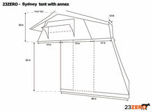 Load image into Gallery viewer, 23zero-Walkabout 87&quot; Roof Top Tent
